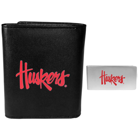 Nebraska Cornhuskers Tri-fold Wallet & Money Clip