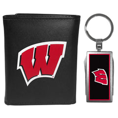 Wisconsin Badgers Tri-fold Wallet & Multitool Key Chain