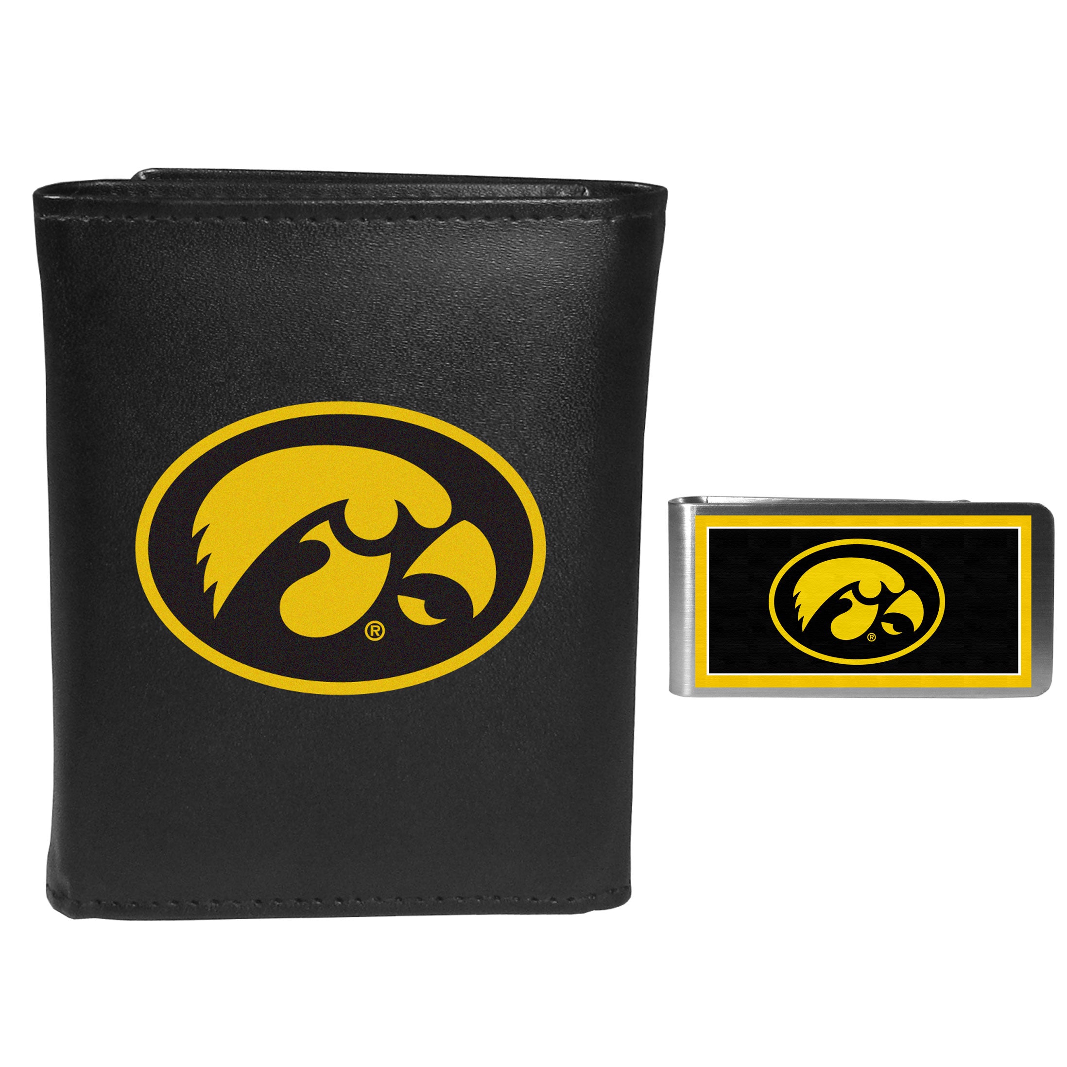 Iowa Hawkeyes Tri-fold Wallet & Color Money Clip