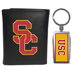 USC Trojans Tri-fold Wallet & Multitool Key Chain