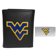 W. Virginia Mountaineers Tri-fold Wallet & Money Clip