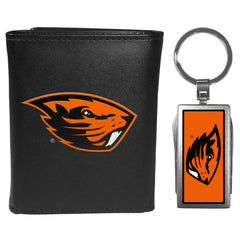 Oregon St. Beavers Tri-fold Wallet & Multitool Key Chain