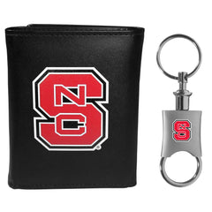 N. Carolina St. Wolfpack Tri-fold Wallet & Valet Key Chain - N. Carolina St. Wolfpack