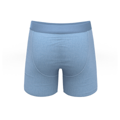 The Chambray All Day | Blue Chambray Ball Hammock® Pouch Underwear With Fly