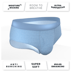 The Chambray All Day | Blue Chambray Ball Hammock® Pouch Underwear Briefs