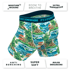 The Changes In Latitudes | Shinesty x Margaritaville Long Leg Ball Hammock® Pouch Underwear With Fly