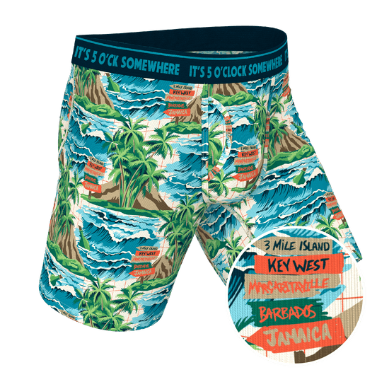 The Changes In Latitudes | Shinesty x Margaritaville Long Leg Ball Hammock® Pouch Underwear With Fly