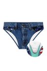 The Chattahoochee Daddy | USA Denim Print Ball Hammock® Pouch Swim Briefs