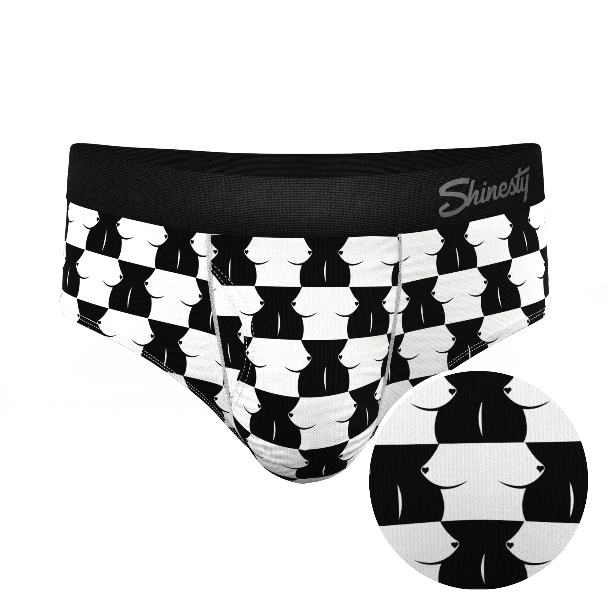 The Chest Mate | Checkered Ball Hammock® Pouch Underwear Briefs - Shinesty