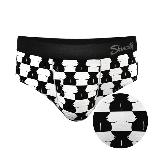 The Chest Mate | Checkered Ball Hammock® Pouch Underwear Briefs - Shinesty