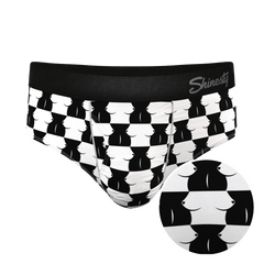 The Chest Mate | Checkered Ball Hammock® Pouch Underwear Briefs - Shinesty