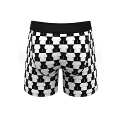 The Chest Mate | Checkered Ball Hammock® Pouch Underwear With Fly - Shinesty