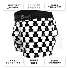 The Chest Mate | Checkered Ball Hammock® Pouch Trunks Underwear - Shinesty