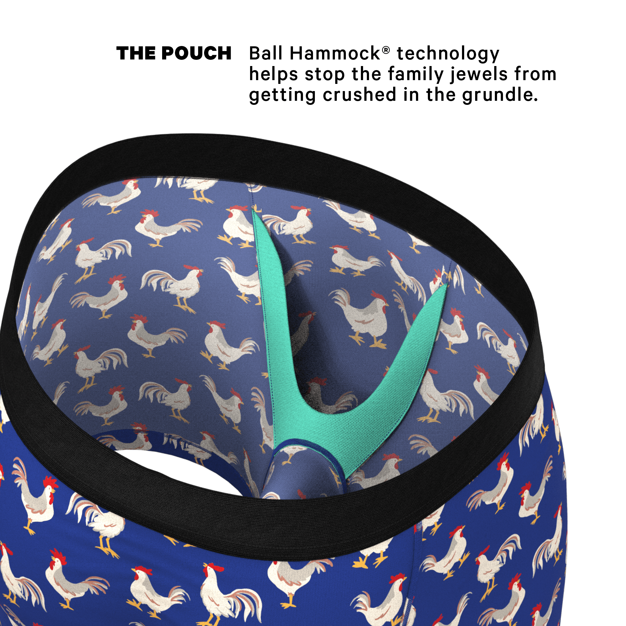 The Chicken Came First | Rooster Ball Hammock® Pouch Underwear - Shinesty