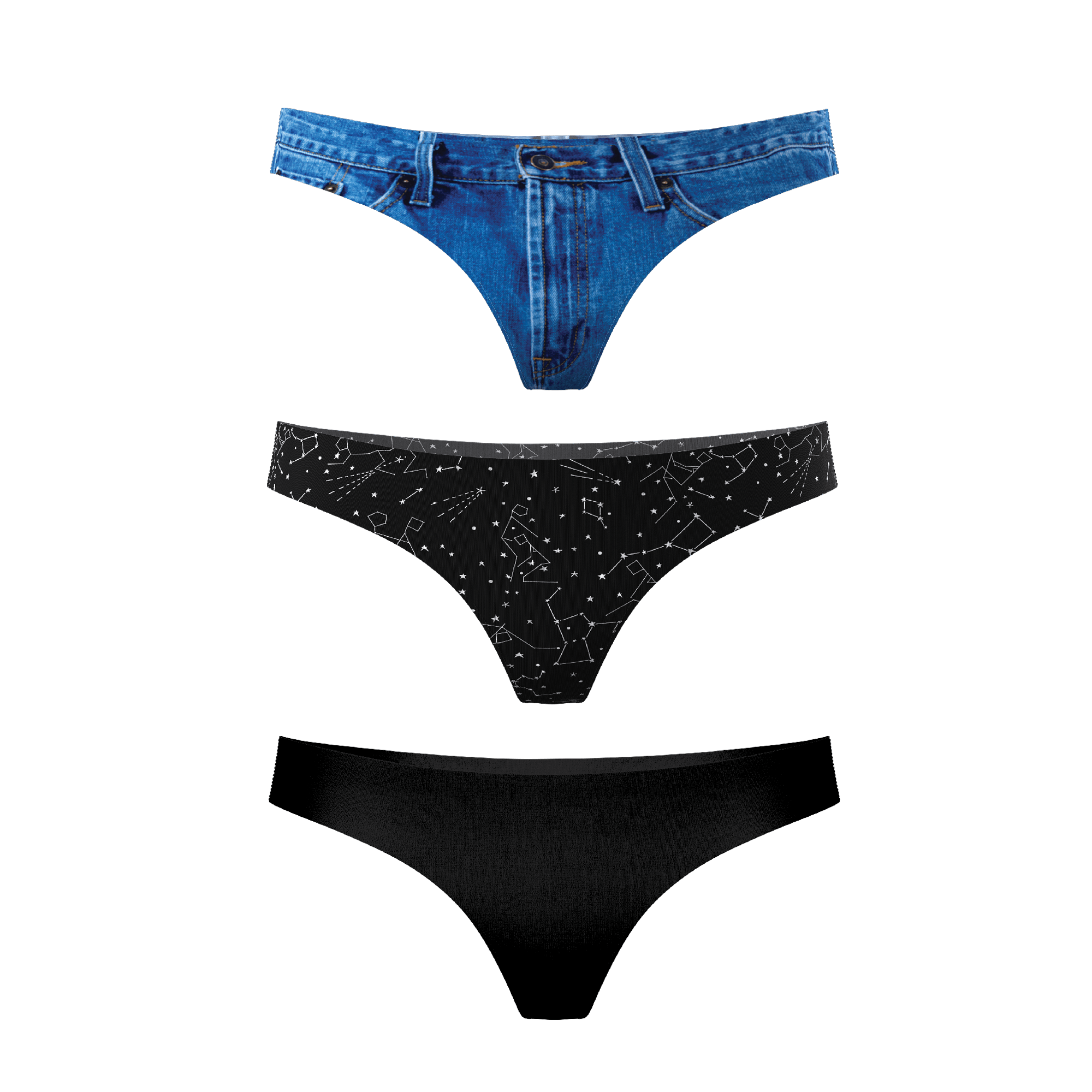 The Classics | Women's Thong Underwear 3 Pack - Shinesty