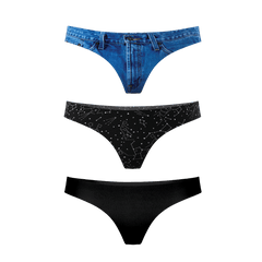 The Classics | Women's Thong Underwear 3 Pack - Shinesty