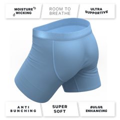 The Clear Skies | Light Blue Tonal Ball Hammock® Pouch Underwear With Fly