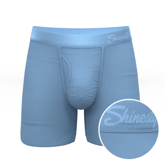 The Clear Skies | Light Blue Tonal Ball Hammock® Pouch Underwear With Fly