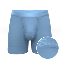 The Clear Skies | Light Blue Tonal Ball Hammock® Pouch Underwear With Fly