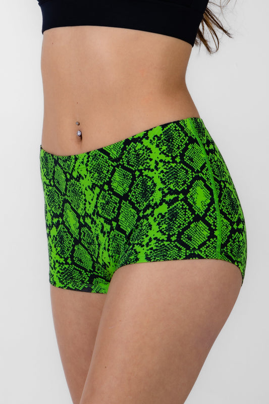 The Queen Cobra | Snakeskin Modal Boyshort Underwear