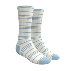 The College Ruled | Stripe Heel Hammock™ Crew Socks