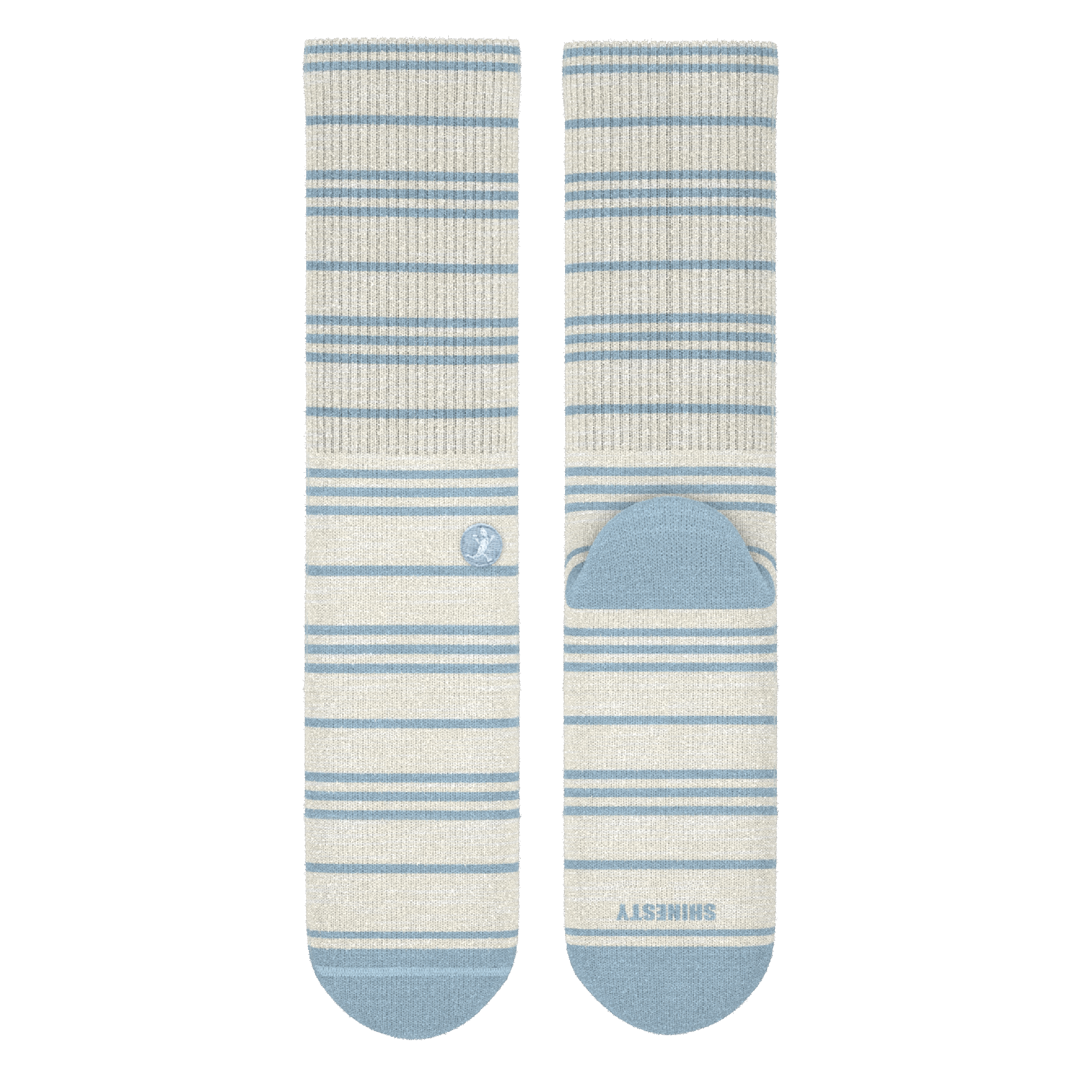 The College Ruled | Stripe Heel Hammock™ Crew Socks