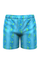 The Conch Shell | Light Blue Retro Ball Hammock® Pouch 8" Swim Trunks