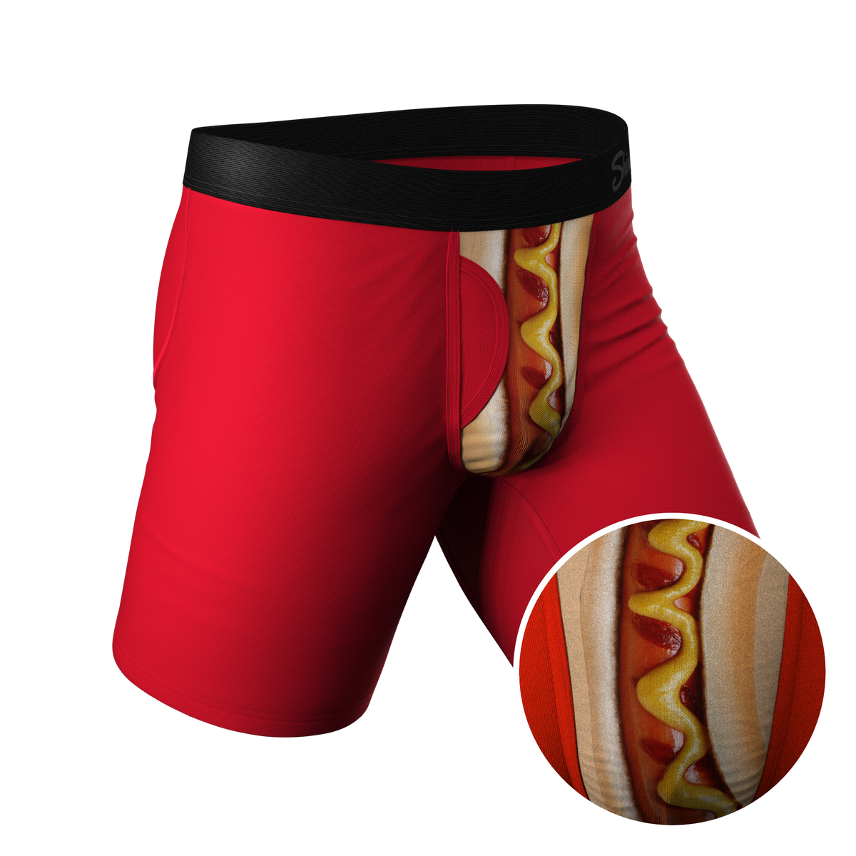 The Coney Islands | Hot Dog Long Leg Ball Hammock® Pouch Underwear With Fly