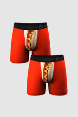 The Coney Islands | Hot Dog Ball Hammock® Boxer Couples Matching Underwear 2 Pack