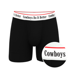 The Cowboys Do It Better | Black Shinesty x Diamond Cross Ranch Ball Hammock® Pouch Underwear With Fly - Shinesty