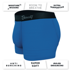 The Crown Jewels | Royal Blue Ball Hammock® Pouch Trunks Underwear - Shinesty