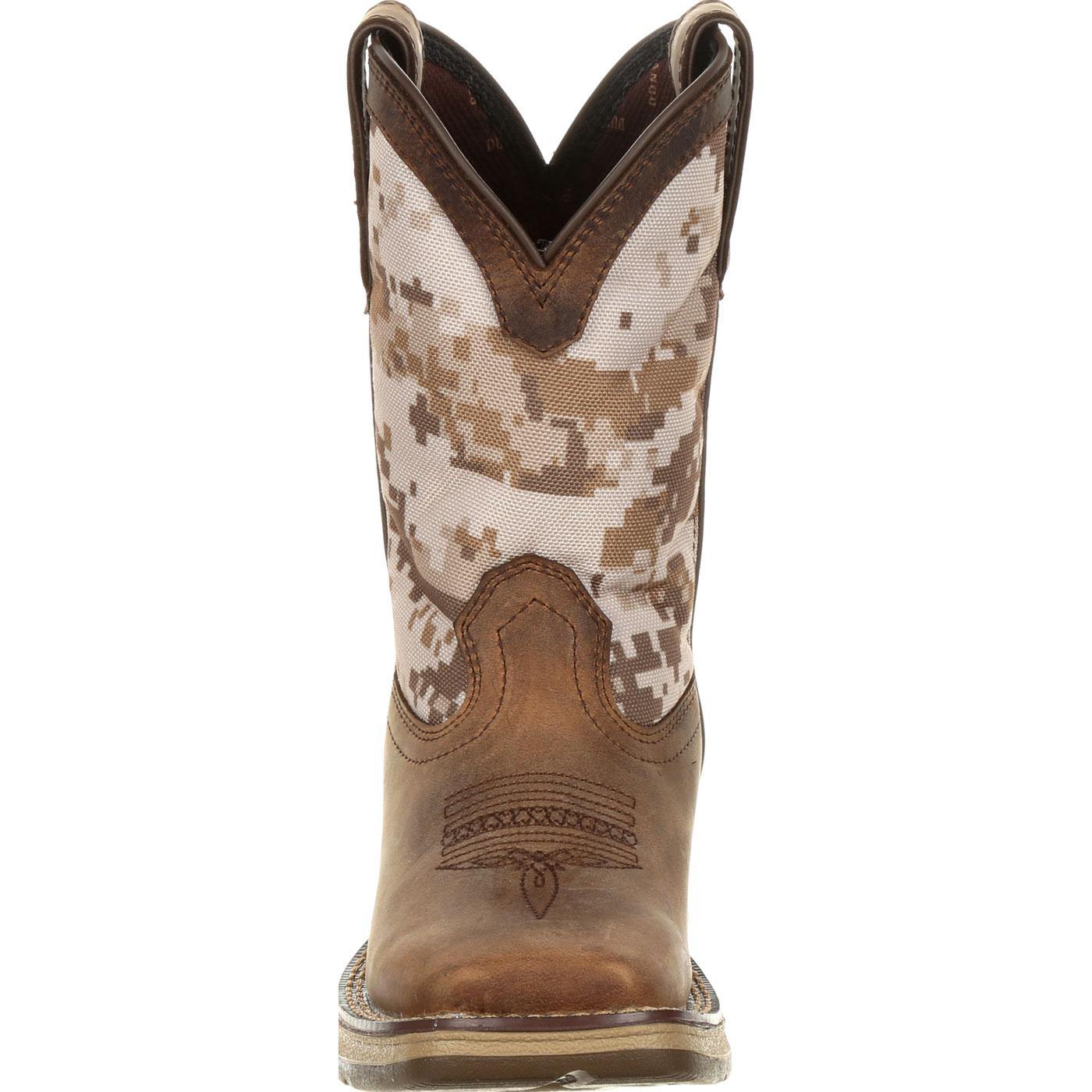 Lil' Rebel™ by Durango Big Kids Desert Camo Western Boot