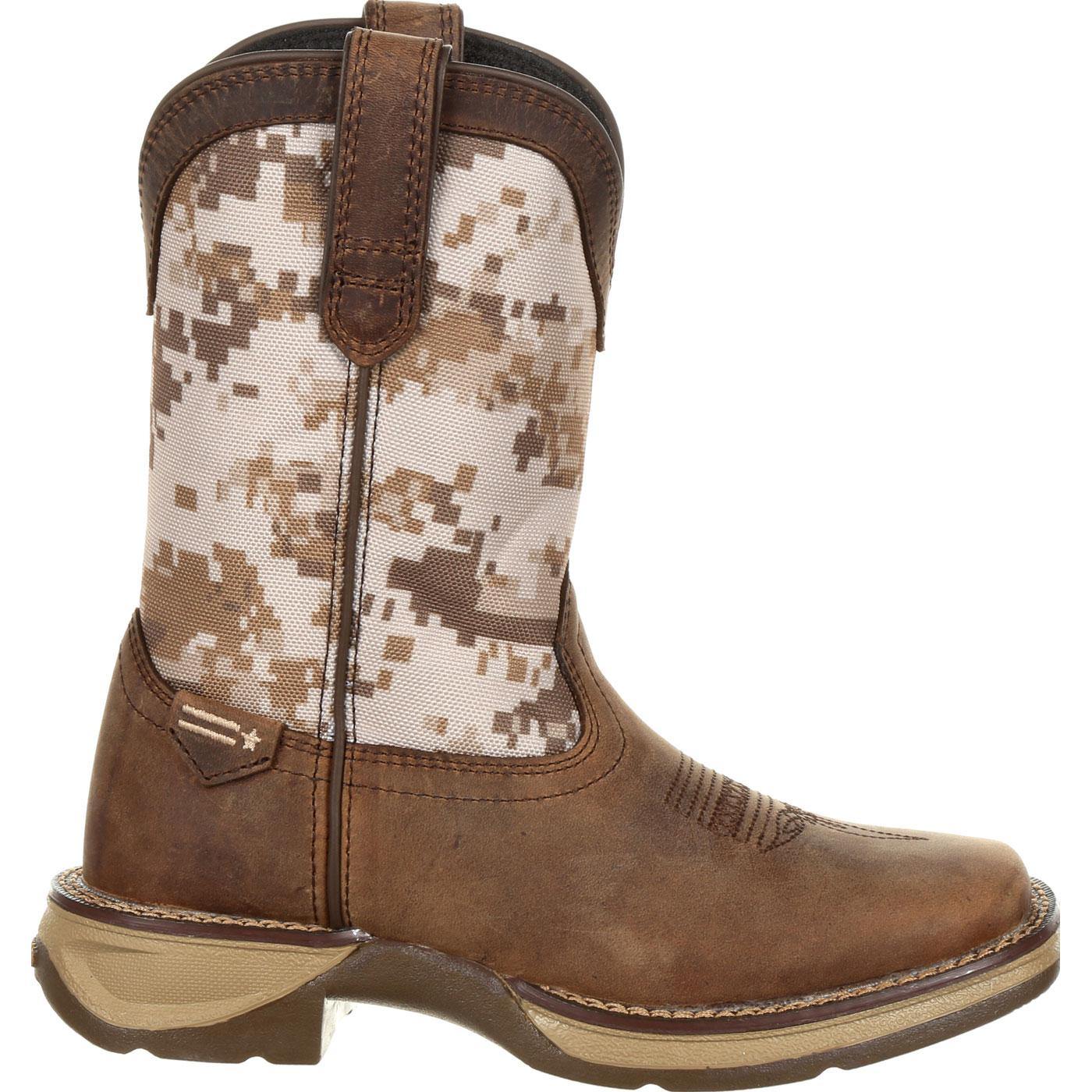 Lil' Rebel™ by Durango Big Kids Desert Camo Western Boot