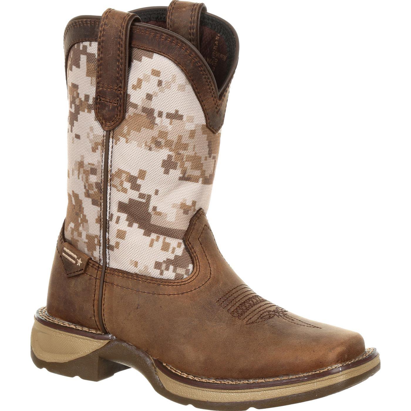 Lil' Rebel™ by Durango Big Kids Desert Camo Western Boot