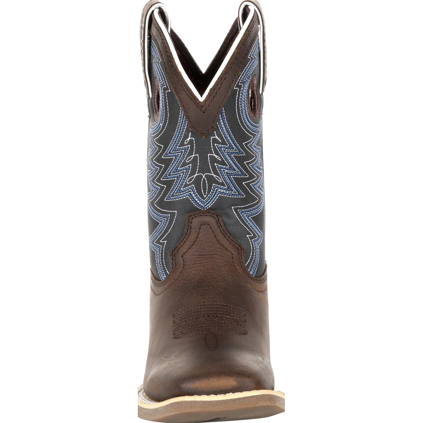 Durango Lil' Rebel Pro™ Big Kid's Blue Western Boot