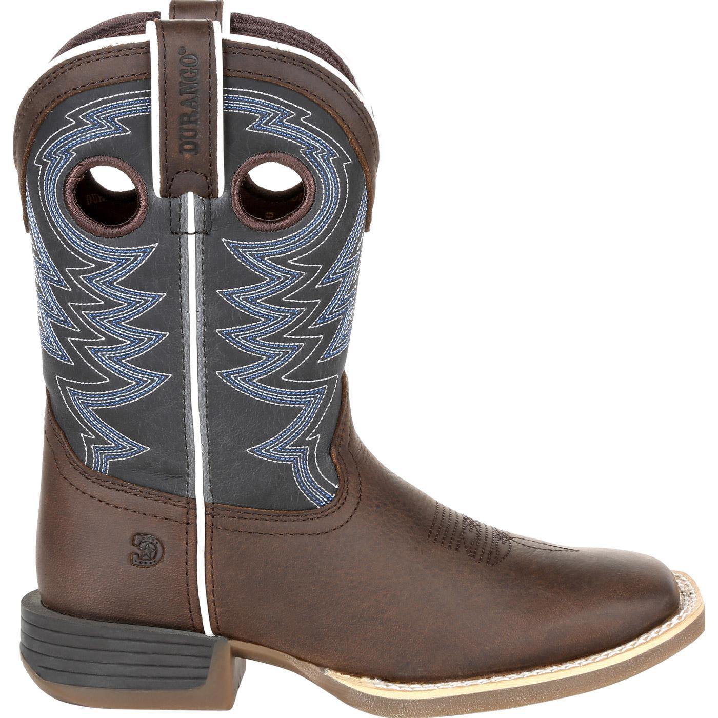 Durango Lil' Rebel Pro™ Big Kid's Blue Western Boot