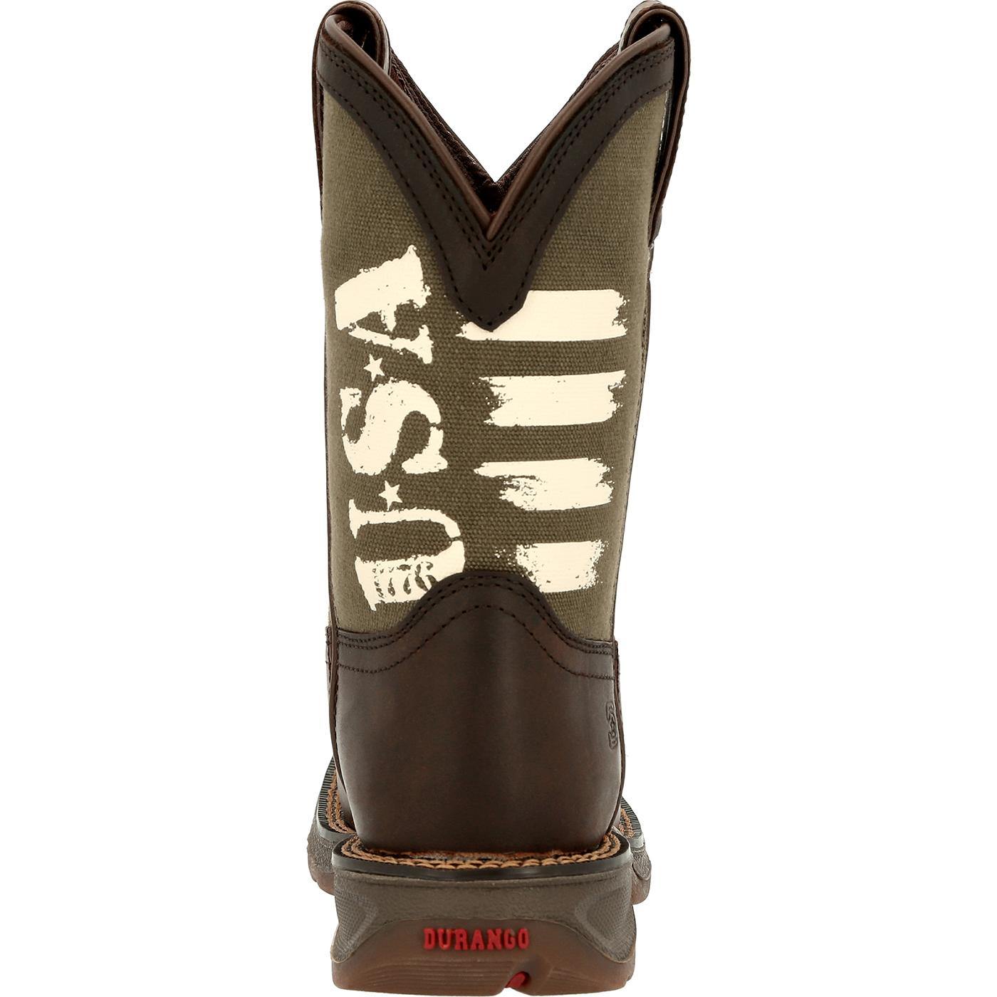 Lil' Rebel™ by Durango Big Kids' Army Western Boot