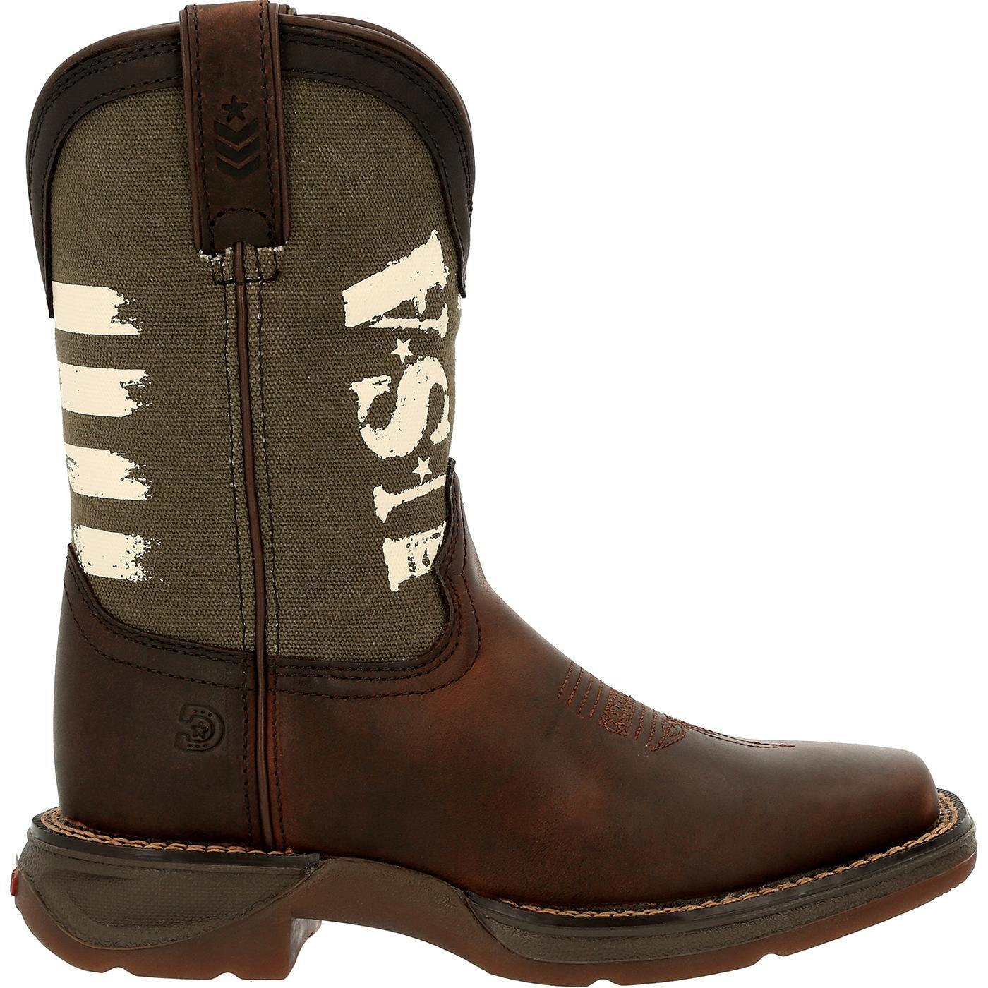 Lil' Rebel™ by Durango Big Kids' Army Western Boot