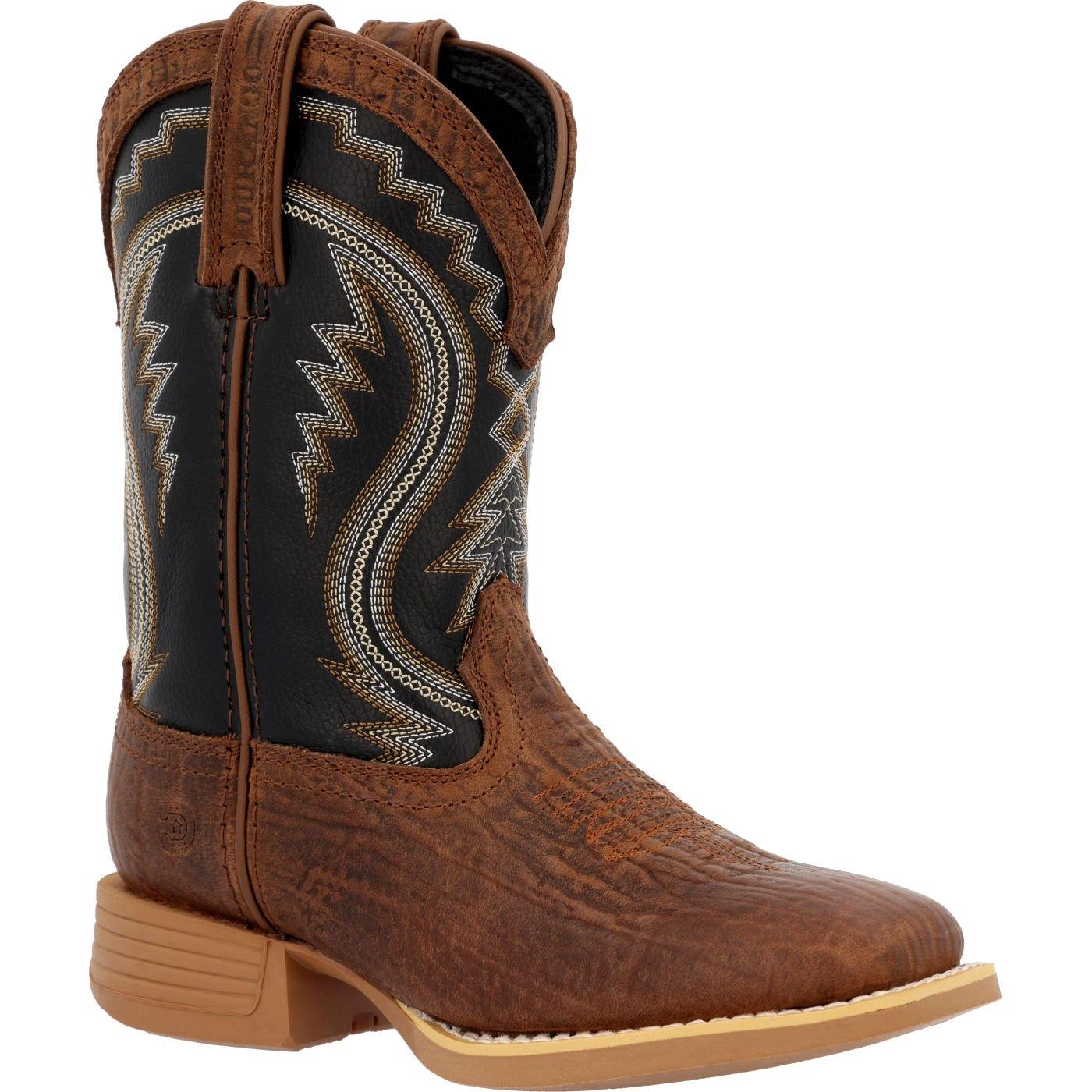 Durango Lil' Rebel Pro™ Little Kid's Acorn/Black Onyx Western Boots