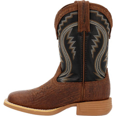 Durango Lil' Rebel Pro Big Kids’ Acorn Black Onyx Western Boot