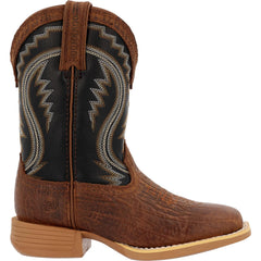 Durango Lil' Rebel Pro Big Kids’ Acorn Black Onyx Western Boot