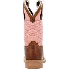 Lil’ Rebel™ by Durango Big Kids’ Dark Chestnut Bubblegum Western Boot