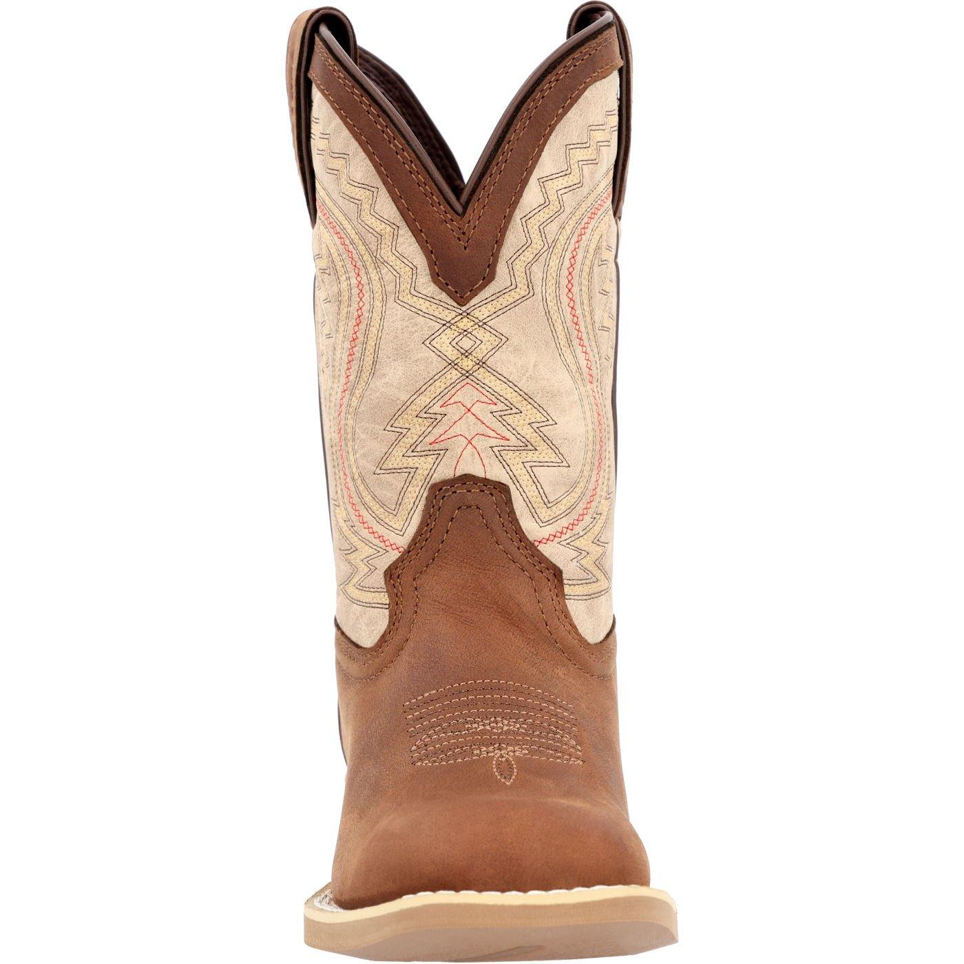 Durango Lil' Rebel Pro™ Little Kids' Coffee and Bone Western Boot