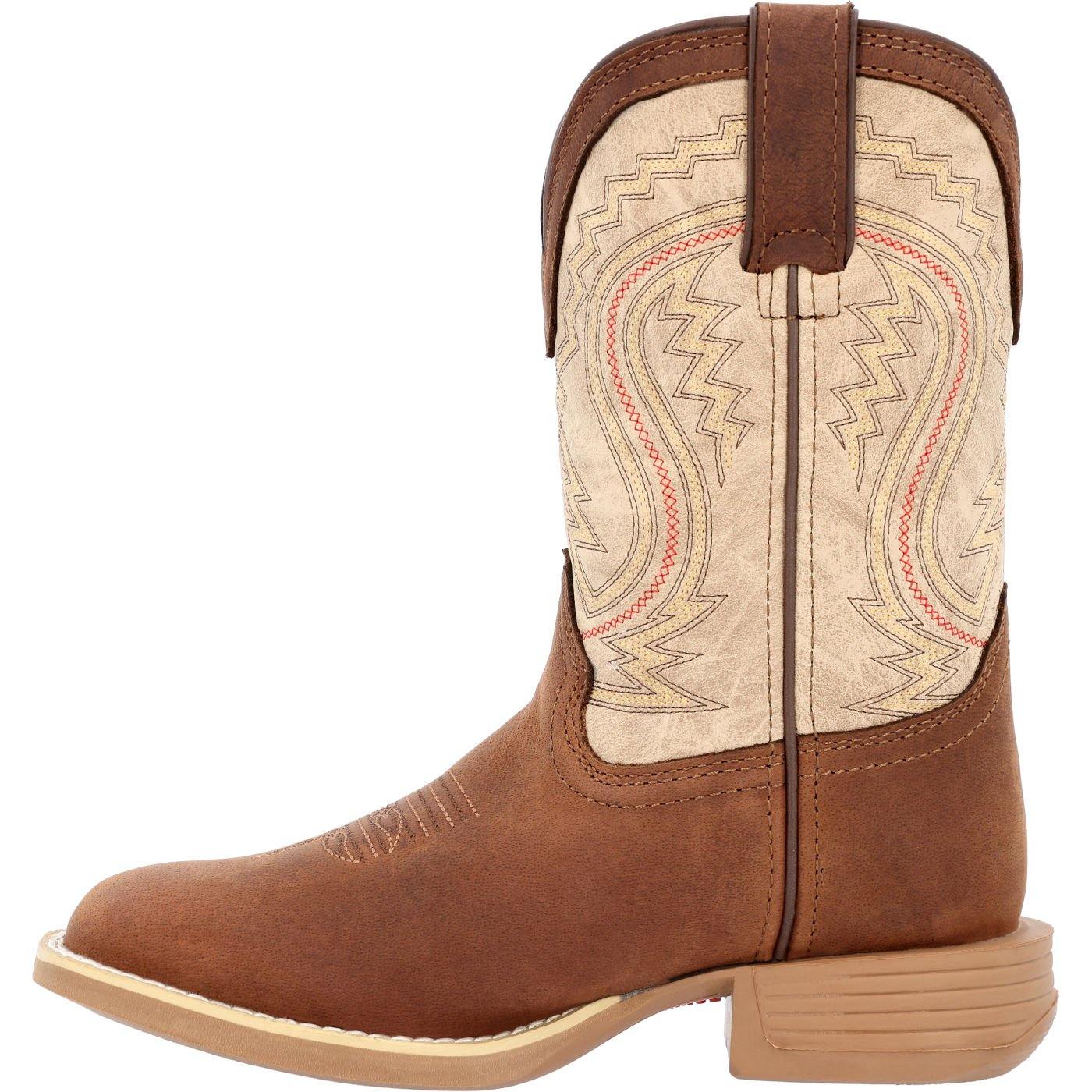 Durango Lil' Rebel Pro™ Little Kids' Coffee and Bone Western Boot