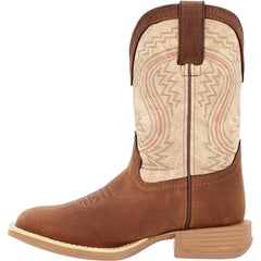 Durango Lil' Rebel Pro™ Big Kids' Coffee and Bone Western Boot