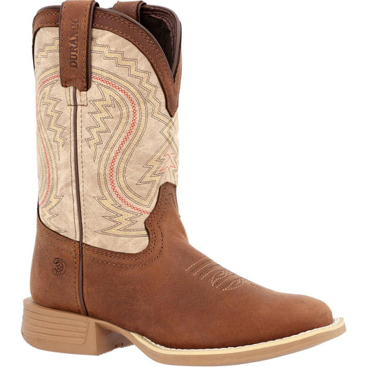 Durango Lil' Rebel Pro™ Big Kids' Coffee and Bone Western Boot