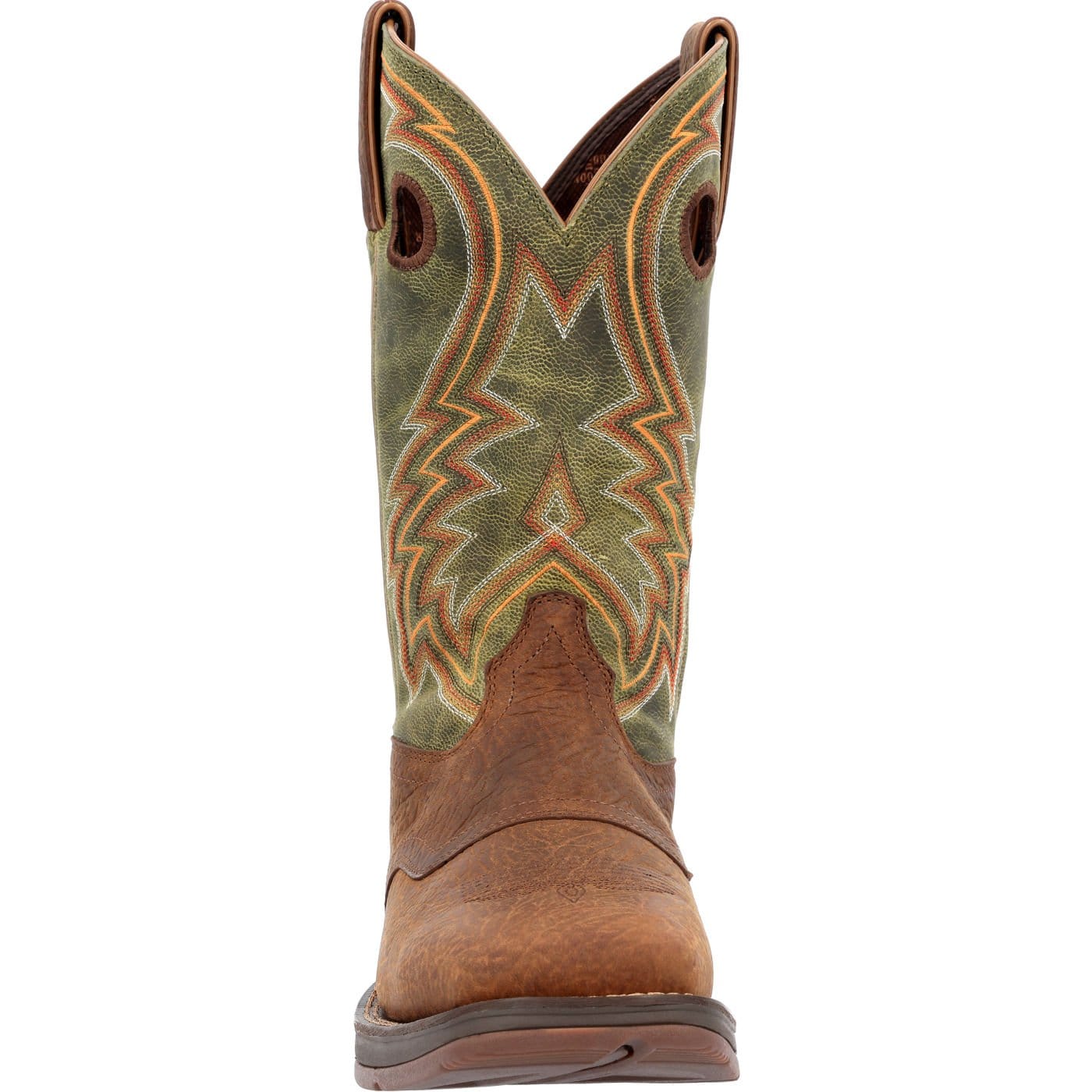 Rebel™ by Durango Dark Chestnut and Hunter Green Western Boot