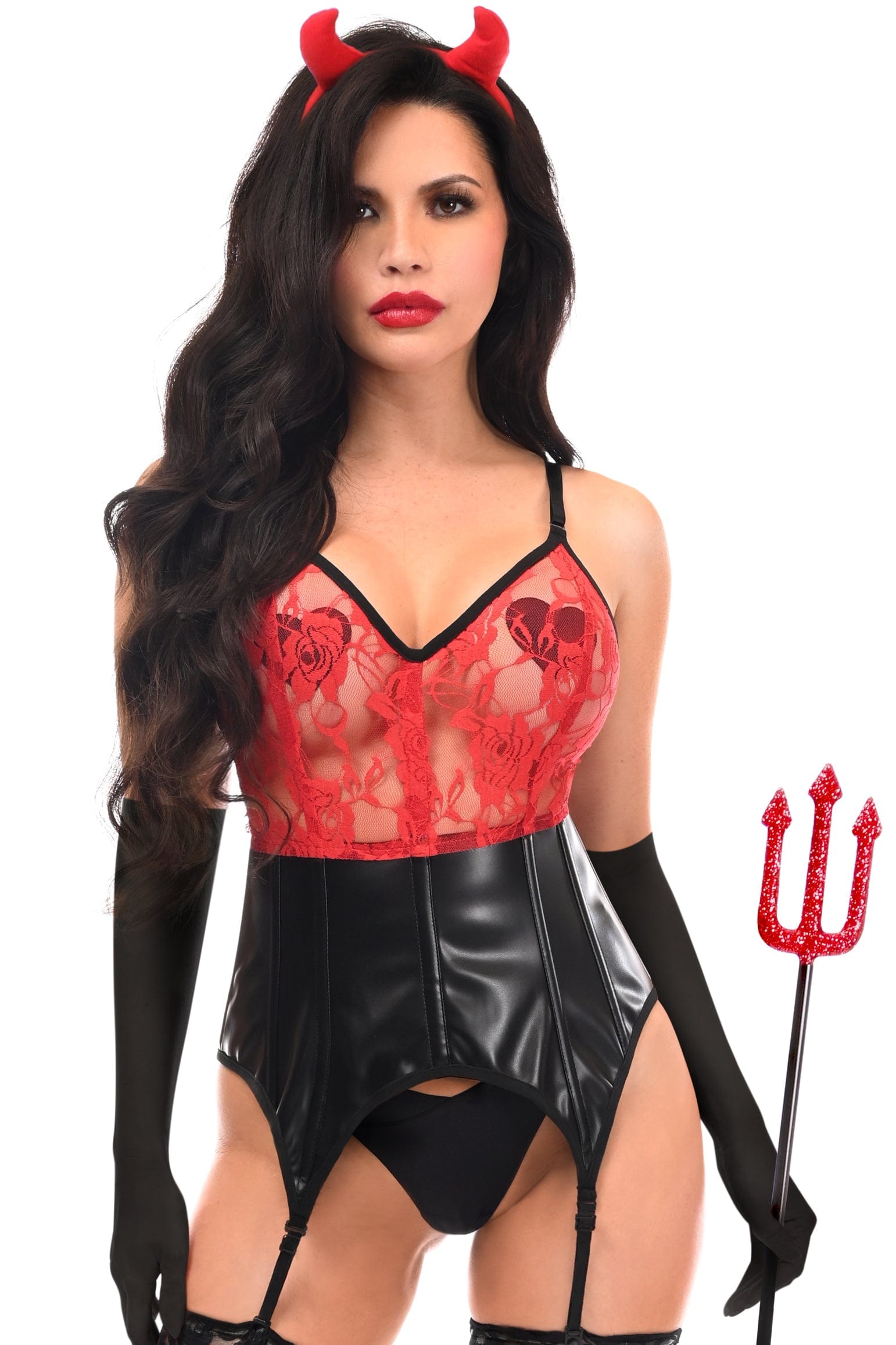 Daisy Corsets Lavish 4 PC Sexy Devil Lingerie Costume - Daisy Corsets