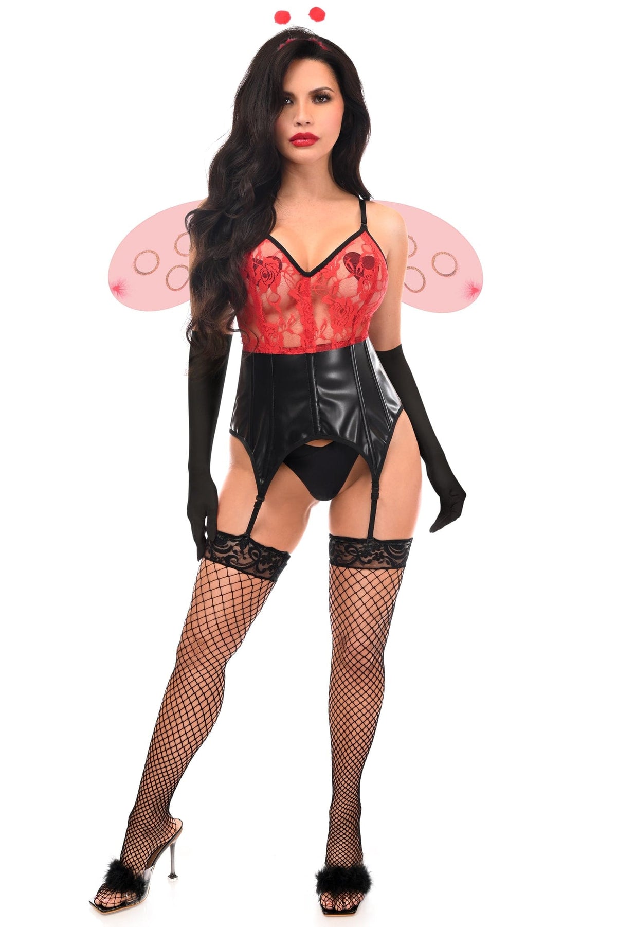 Daisy Corsets Lavish 4 PC Sexy Ladybug Lingerie Costume - Daisy Corsets