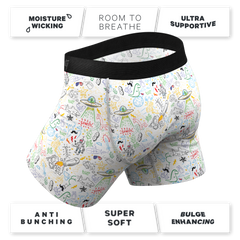 The Daily Detention | Doodle Ball Hammock® Pouch Underwear With Fly